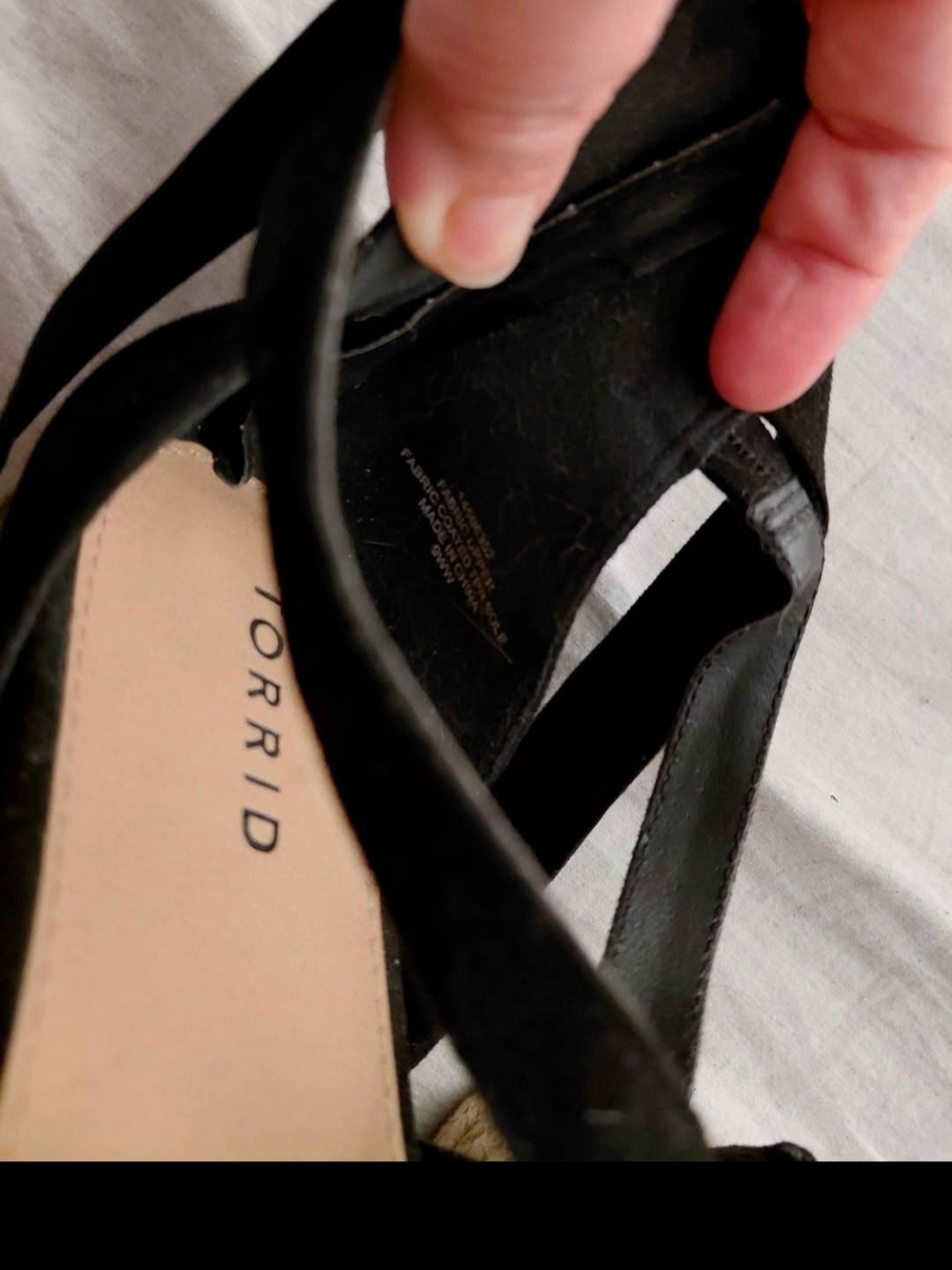 Torrid Black Strappy Sandals - Picture 3 of 3